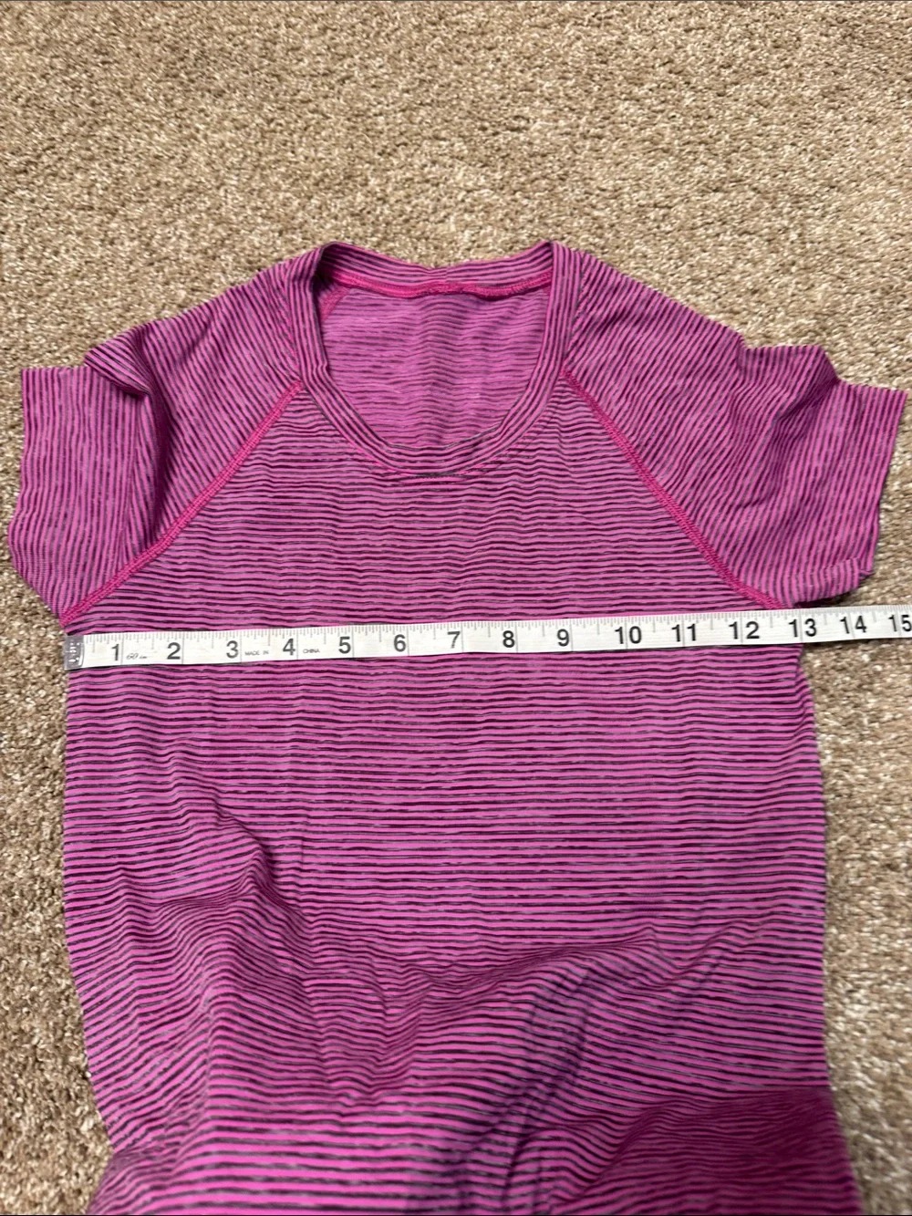 Lululemon We Are From Space Regal Plum Swiftly Tech Short Sleeve  SZ 4